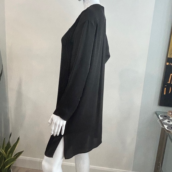 NWOT Vince 100% Silk Pintuck Tunic Dress - Picture 5 of 11
